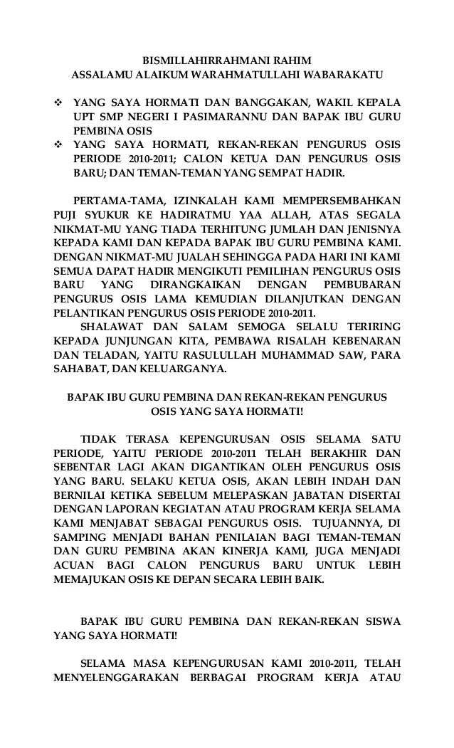 Contoh Pidato Yang Cocok Dibacakan Pada Saat Terpilih Menjadi Ketua