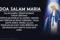 Doa Salam Maria Dalam Bahasa Inggris Arab Latin Dan Artinya